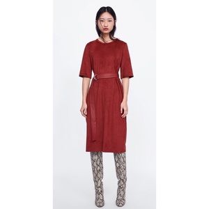 Faux Suede Zara Dress